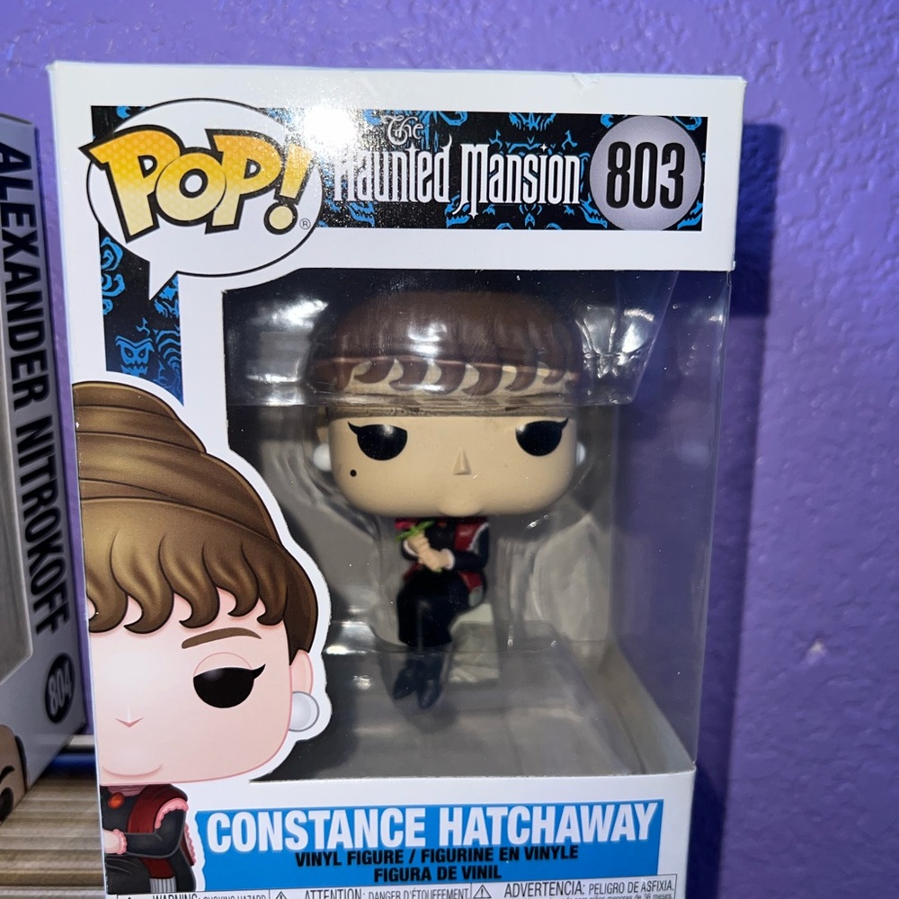 Huanted Mansion Funko Constance Hatchaway Figure - Black and Brown